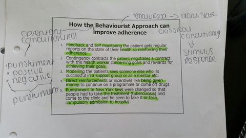 Improving adherence methods