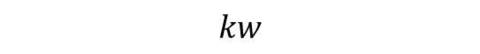 il prodotto di k e w (2 punti)