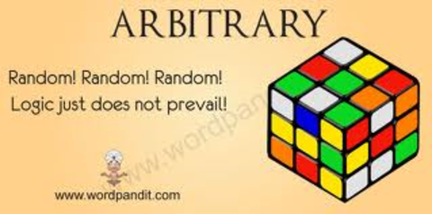 Arbitrary - unreasonable; based on one's wishes or whims without regard for reason or fairness