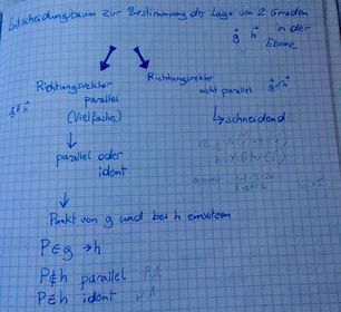 Bestimmung von Lagebeziehungen von 2 Geraden in R^2