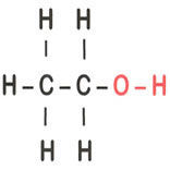 Álcool: Apresenta um grupo hidroxila ligado a um carbono