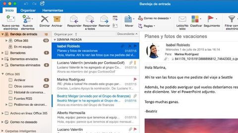 Al ingresar a nuestro correo primeramente nos aparecerán los mensajes mas recientes que hemos recibido y quien no lo a enviado.