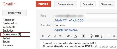 El Borrador en gmail es para guardar los correos o mensajes que no estés listo para enviar por algun motivo.