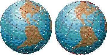 Lineas Imaginarias: Con el objetivo sobre la esfera terrestre. Sirve para trasar puntos y lineas imaginarias.