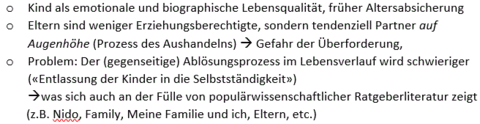 Wandel der Eltern-Kind-Beziehung