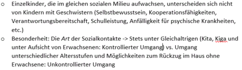 Aufwachsen als Einzelkind