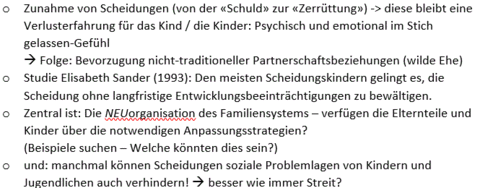 Sozialisation von Scheidungskindern