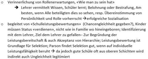 Sozialisationsprozess &amp; Selektion
