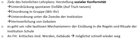 Heimlicher Lehrplan