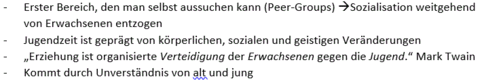 Sozialisationsbereich Jugend Spezifik