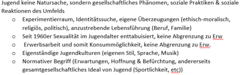 Begriff Jugend gesellschaftliches/soziales Phänomen