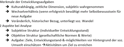 Konzept der Entwicklungsaufgaben (Havighurst)