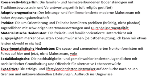 Typen des Kartoffelmodells