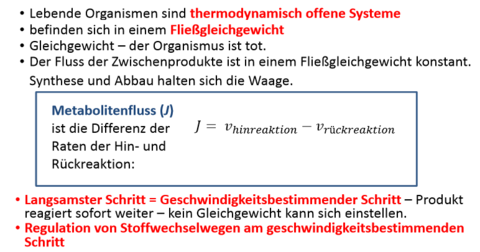 Kontrolle des Stoffwechselflusses