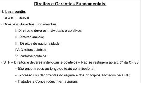Direito Constitucional - Direitos e Garantias Fundamentais