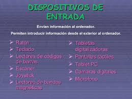 Dispositivos de entrada