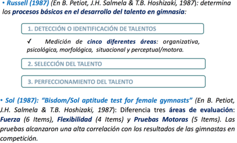 ￼SISTEMAS DE DETECCIÓN DE TALENTOS EN GIMNASIA ARTÍSTICA