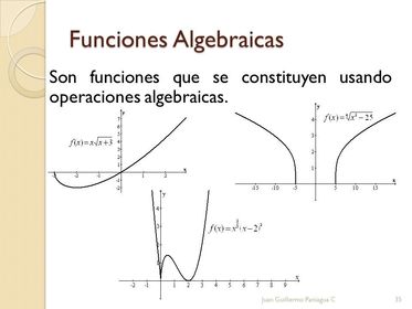 funciones algebraicas