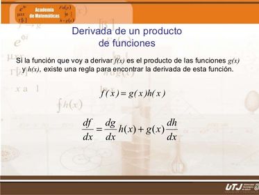 Derivada de un producto de funciones