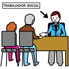 TRABAJADOR SOCIAL Un asesor profesional que trabaja como enlace entre el paciente, su familia y el equipo de tratamiento de rehabilitació...
