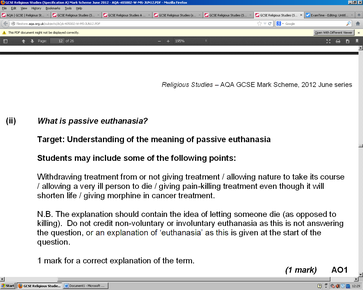 What is passive euthanasia?
