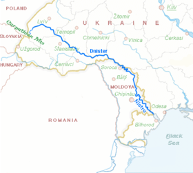 Continent: Europa. Naiximent: Montes Càrpats. Desembocadura: Mar Negre. Longitud: 1352km. Cabal: n/d. Afluents: Reut, Stryi i Seret. Conc...