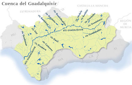 Continent: Sierra de Cazorla Naiximent: Desembocadura: golfo de Cadiz, Océano atlántico Longitud: 657 Km Cabal: 164,3 l/s Afluents: genil...