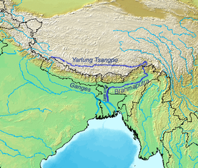 Continent: Àsia Naiximent: Mont Kaitash Desembocadura: Golf de Bengala Longitud: 2896 km Cabal: 48160 m³/s Afluents: Teesta, Dibang i Loh...