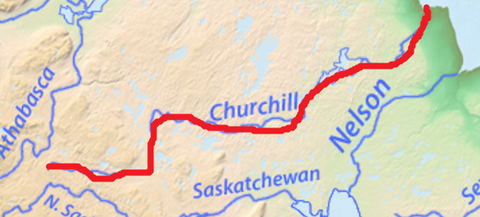Continent: America Naiximent: Lago Churchill Desembocadura: Bahía de Hudson Longitud: 1.609 km Cabal: 1.200 m³/s Afluents: Beaver, Reinde...