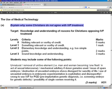 Explain why some Christians do not agree with IVF treatment.