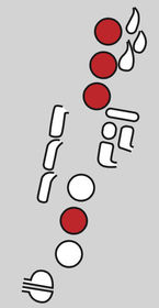 F sharp played with octave key pressed down