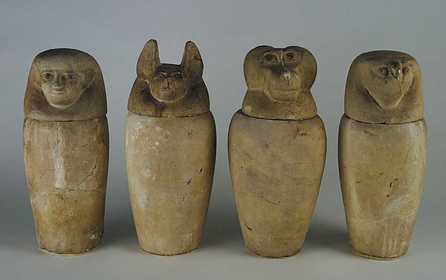 What are canopic jars?