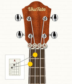 The "o" above the TAB means to play that string open