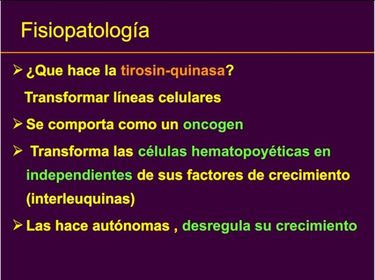 SÍNDROMES MIELOPROLIFERATIVOS CRÓNICOS LEUCEMIA MIELOIDE CRONICA TEORICA Fisiopatología