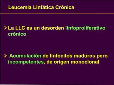 SÍNDROMES LINFOPROLIFERATIVOS CRÓNICOS. LINFOMAS NO HODGKIN LEUCEMIA LINFÁTICA CRÓNICA TEÓRICA Concepto