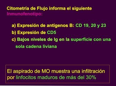 SÍNDROMES LINFOPROLIFERATIVOS CRÓNICOS. LINFOMAS NO HODGKIN LEUCEMIA LINFÁTICA CRÓNICA TEÓRICA Citometría de flujo