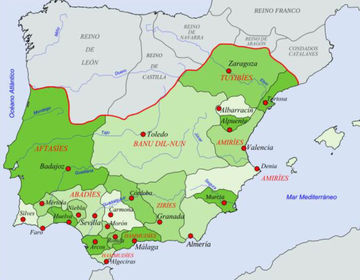 ¿En cuantos reinos se divide el territorio nominado por Córdoba? ¿Cómo se llaman?