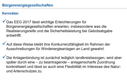 KS 3 Bürgerenergiegesellschaften
