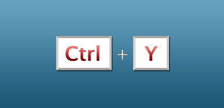 Ctrl Y.