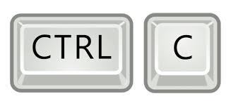 Ctrl C.