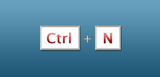 Ctrl N.