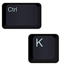 Ctrl K.