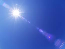 4. It's sunny