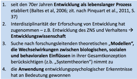 Trends in der Entwicklungspsychologie (4)