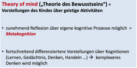 Mittlere Kindheit/Schulalter (7-11) Theory of Mind