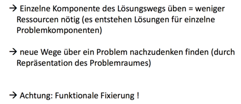 Problemlösen (3) Vorgehen beim Lösen schwieriger Probleme: