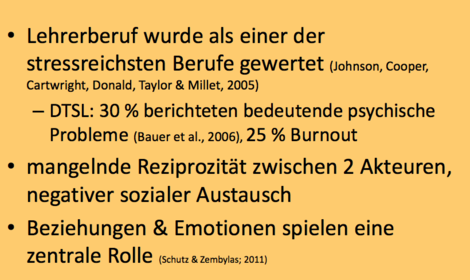Gesundheit im Lehrberuf