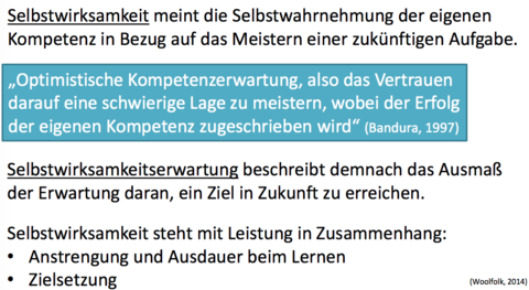 Selbstwirksamkeit Selbstwirksamkeitserwartung