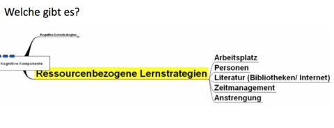 Ressourcenbezogene Lernstrategien Was? Welche gibt es?
