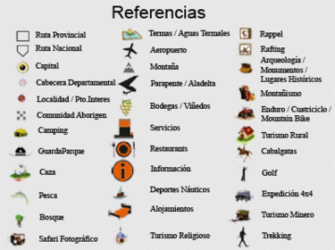 cite 3 simbolos cartográficos